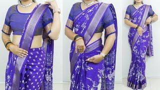 How to Drape saree | saree draping tutorial | saree draping for beginners | easy way to saree wear