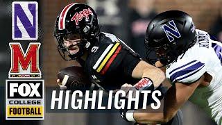 Northwestern Wildcats vs. Maryland Terrapins Highlights | FOX College Football