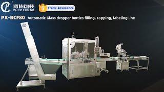 Vial bottle filling line cosmetic cream filling machine automatic from shanghai paixie