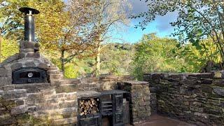 Transforming old building ruins into an outdoor kitchen