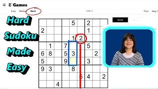 Hard Sudoku Puzzle Made Easy: Solve With Me