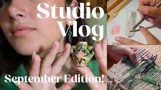 An Early Fall Art Vlog!! | drawing, ceramics, weaving