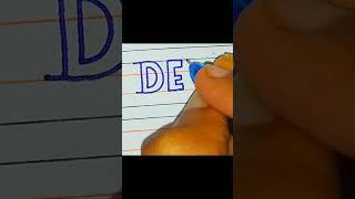 :DEV: Name Calligraphy || Lettering my subscribers names || #shorts #calligraphy #handwriting