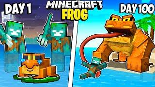 I Survived 100 Days as a FROG in Minecraft