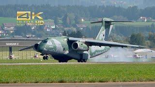 Embraer KC-390 Brazilian Air Force PT-ZNG arrival Airpower 2024 AirShow Zeltweg Air Base LOXZ