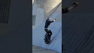 Up the back of the Sepulveda Dam on ET Max EUC