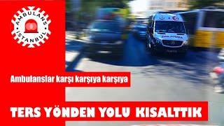 Ters Yol Kullanmak Zorunda Kaldık #ambulance #news #automobile