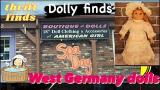 Thrifting a~Dolls By Renee West Germany Doll And Visiting The Boutique For Dolls Store for 18" Dolls