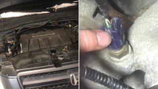 LOCATION of engine￼ coolant sensor “1” and “2” honda 3.5 (P02185 P02183 P0118) faulty ect