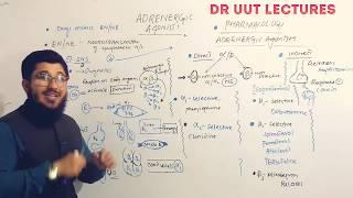 pharmacology-  adrenergic agonists pharmacology | sympathomimetics pharmacology by Dr uut