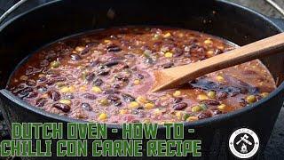 Dutch Oven - Over the Fire Chilli Con Carne - How to and Recipe #drwoodlandwellbeing