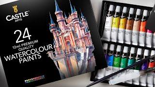 Castle Arts UK | 24 Piece Watercolour Paint Set