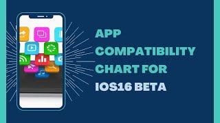 App Compatibility  for iOS 16 Beta