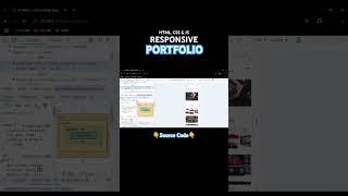 Responsive Portfolio Website #html #css #javascript #webdesign #webdevelopment #frontend #portfolio