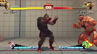 USF4: Sagat Fireball FADC into Ultra (Character Specific)