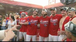 Inside the Cardinals locker room after winning the NL Central