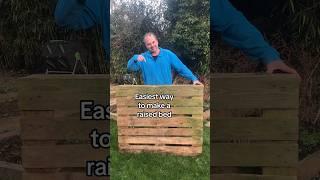 How to make a simple raised bed from pallets #gardening