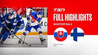 2025 World Junior Championship Quarterfinal Highlights: Finland vs. Slovakia