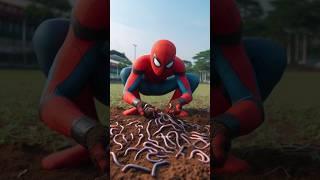 स्पाइडर-मैन डेडपूल और venom में से किसका पराठा अच्छा है!! #marvel #spiderman #shorts #avengers  #ai