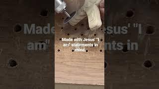 Simple cross, carving,and platform