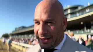 Ramiro Restrepo after favored Ferocious finishes second in Breeders' Futurity