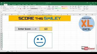 Excel Smiley Chart using  Excel Formula and Trick | Awesome Excel Smiley Chart