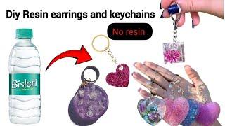 Diy glittery resin earrings and keychains| @Itsmeasra5