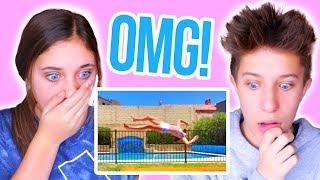 REACTING TO YOUR GYMNASTICS FAILS!