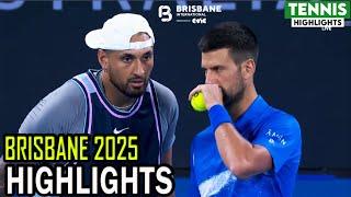 Novak Djokovic / Nick Kyrgios vs Alexander Erler / Andreas Mies Highlights | Brisbane 2025