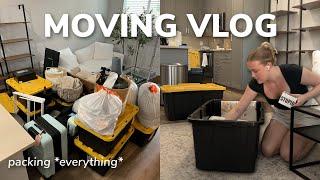 MOVING VLOG #2: packing my entire apartment (& waiting until the last minute to do it)