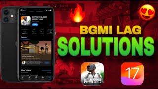 Iphone 11 Lag in Bgmi | Bgmi Lag Fix on iPhone| Ios 17 Bgmi Lag Fix | Iphone Bgmi Lag fix | Fps Drop