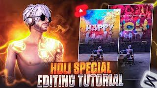 Holi Special Shorts Video Editing  || Holi Specail Free Fire Editing Tutorial In Capcut 