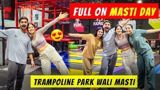 Saare dosto ke sath kiya trampoline park me enjoy