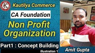 CA Foundation : NPO | Non Profit organization | Concept Building | illustration 1 | Part 1