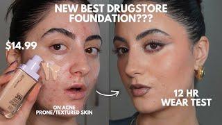 NEW MAYBELLINE LUMI-MATTE FOUNDATION WEAR TEST On Acne/Textured Skin Best New Drugstore Foundation?!