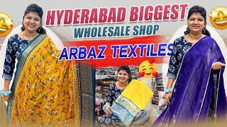 Arbaz Textiles Hyderabad Biggest Wholesale Shop | Wholesale Shop #arbaztextiles #wholesalemarket