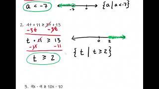 Eric's Algebra Lecture: An Introduction to Solving Inequalities