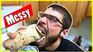 1 lb. Turkey Wrap Goes Horribly Wrong || Disgusting & Delicious!