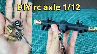 How to make rear axle for rc car