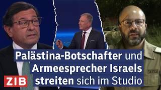 Live in der ZIB2: Streitgespräch zwischen Palästinenser-Botschafter und israelischem Armeesprecher