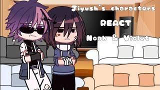 Jiyushi's characters react Noah & Violet [ Part 1 ] | Gacha