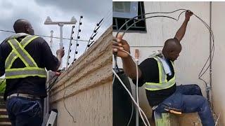 BUILDING IN GHANA || NEW UNDERGROUND CABLES FOR MY HOME SECURITY