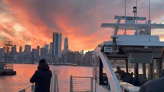 NYC LIVE on the NYC Ferry around on the East River Route.