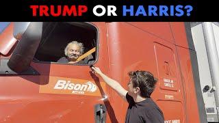 I asked Truckers Who They're Voting For...