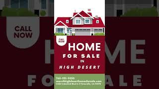 Home For Sale in High Desert