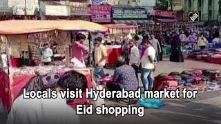 Locals visit Hyderabad market for Eid shopping