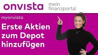 Aktien zum Musterdepot hinzufügen