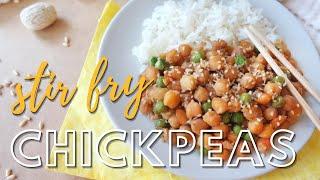 Chinese Stir Fry Chickpeas Recipe  How to Cook Healthy Quick Easy Vegan Chickpea Recipe