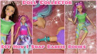 DollCollector #shorts #new DIY Barbie Body Swap #doll #dolls #dolly #barbie #howto #dollcrafts #diy