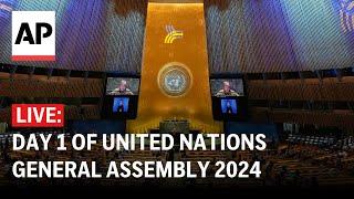 LIVE: Speeches on Day 1 of UN General Assembly 2024